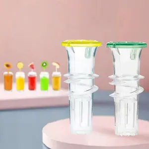 Lemon Squeezer Portable Juicer BPA-Free Plastic Lime Extractor Compact Handheld Citrus Press with Lid 2025 New Screw Top Manual Design for Cocktails Drinks Buy 1 Get 1 Free