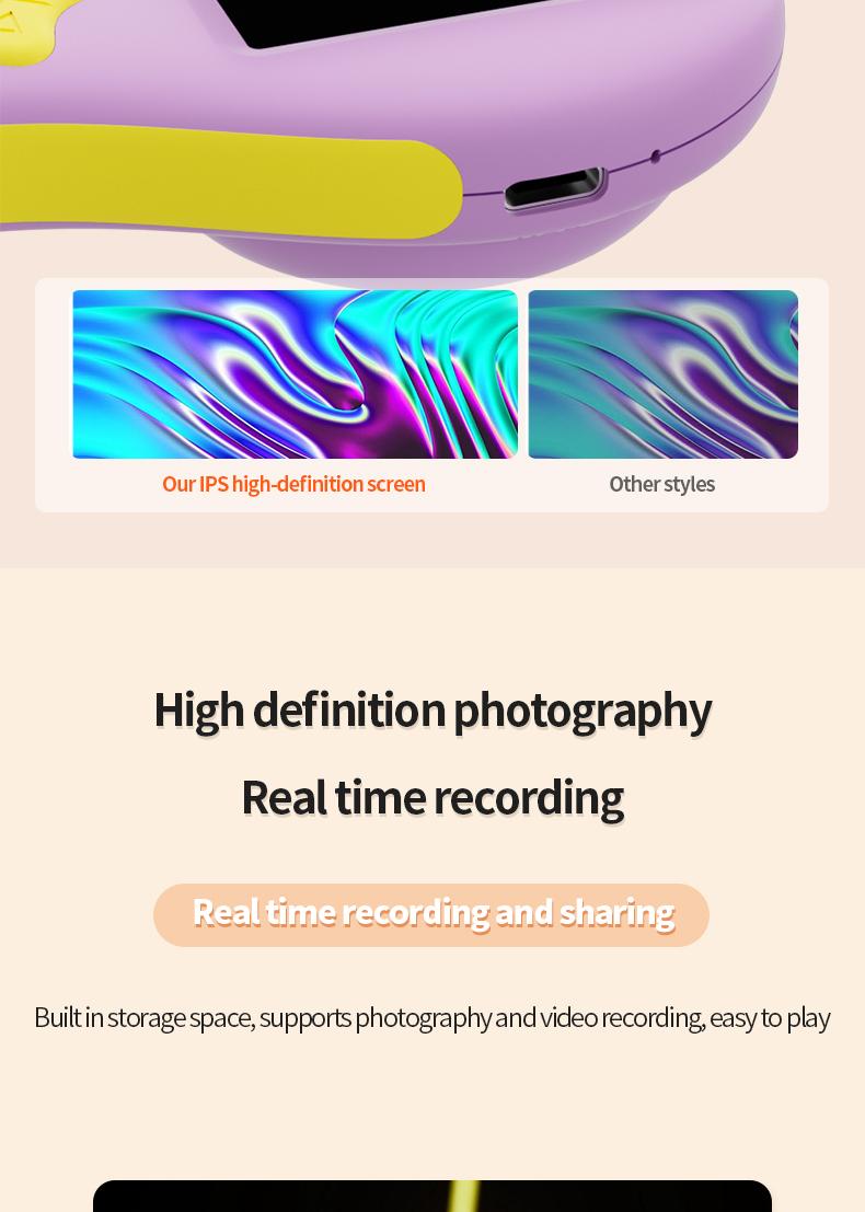 Early learning toy electronic magnifying glass. High-definition pixel images for children observing plants and insects, suitable for boys and girls aged 4–10. Mini handheld pocket digital microscope, easy to carry, fosters curiosity and a desire to explor