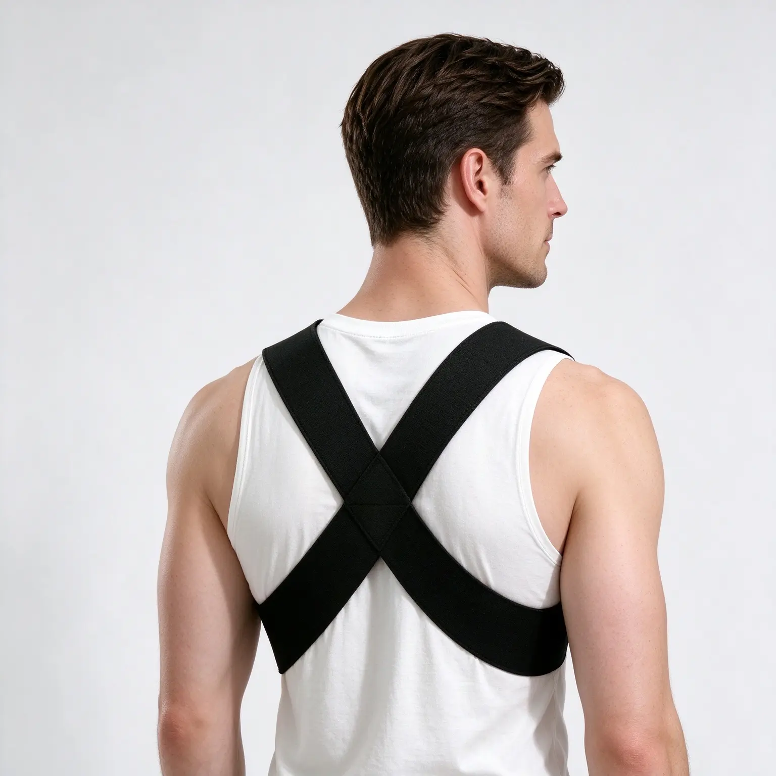 Unisex Supportive Posture Support Shoulder Straps - Elastic Strap, Back Alignment Aid, Multi-Size (S-XXL), for Home/Office, Weight Training (Sports & Outdoor Fitness)