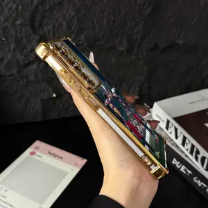 Precision Lens Protection Phone Case Gold Plating Edge For Samsung Galaxy S25 S24 S23 S22 PLUS ULTRA FE iPhone 17Pro Max Air 16 15Plus 14 13 12 11 XR XS  Iconic Victory Art Cushion Back Protective Cover.NN166