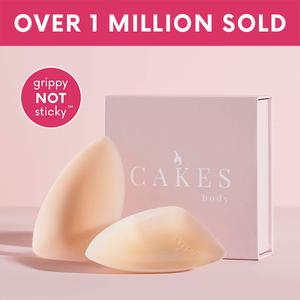 grippy CAKES triangles - The "not sticky" triangle nipple covers - Does NOT provide lift.