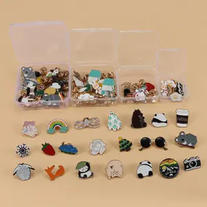 10/20/30/50pcs Random Mixed Alloy Metal Pins, Drop Set Pins, Cartoon Character Badges Brooches, Backpack Decoration Accessories