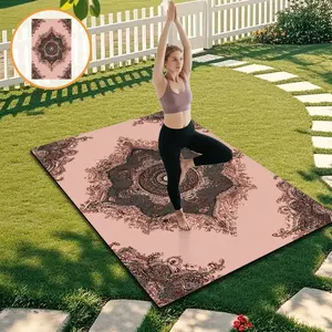 1pc Anti-Slip Diatomite Yoga Mat for Women, Home Outdoor Portable Thick Wide Long Non-Slip Exercise Mat, Durable Floor Pad