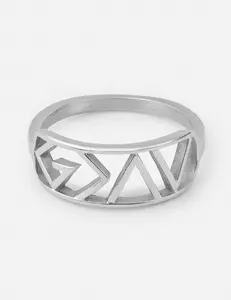 Silver Highs and Lows Statement Ring