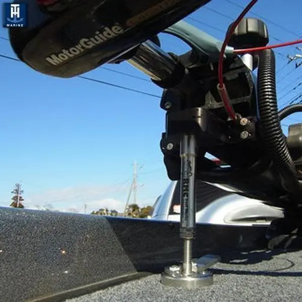 T-H Marine Supplies RMC-108-DP Troll-Tamer Trolling Motor Stabilizer Lock, 5-8 in. Spacing, Stainless Steel Metal Clamp-On for Auto Pilot, Durable in Roughest Conditions, Motor Guide Xi5, Riptide Models, Touring Pros, No, Digital Motors