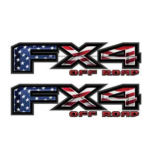 FX4 Off Road Decal Replacement Sticker F 150 Bedside / USA Flag