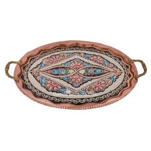 Turkish Handmade Copper Serving Tray 80015