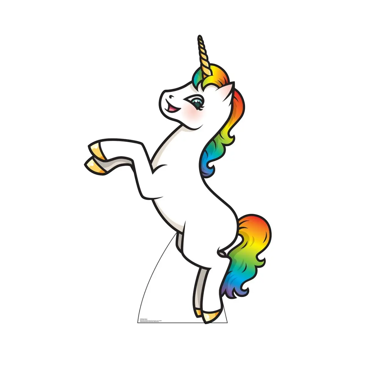 Advanced Graphics 2746 Rainbow Unicorn Cardboard Cutout - 69x45 in Photo-Worthy Home Decor Home Supplies Piece with Photo Easel Stand