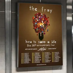 The Fray How To Save A Life The 20th Anniversary Tour Dates 2025 poster