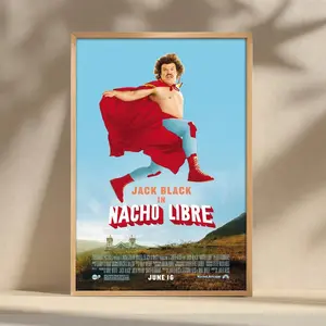Nacho Libre Movie Poster, Canvas Print, Wall Art, Film Poster Artwork, Home Decor