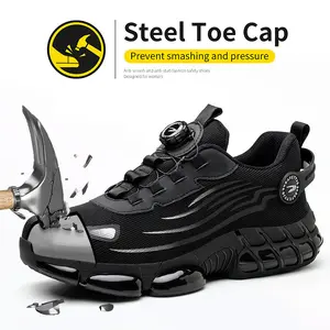 Steel Toe Work Shoes for Men Women Lightweight Comfortable Industrial & Construction Work Safety Sneakers