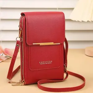Crazy Bag Fashion Touch Screen Lock Cell Phone Card Holder Crossbody Shoulder Bag for Women, Soft Leather Material, Versatile Design backpack plus purse combo iris and jansport outdoor backpack