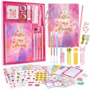 DIY Journal Kit for Girls - Journaling Set for Teen Kids, Art Crafts Scrapbook Diary Supplies, Ideal Gift for Girls Aged 8-14