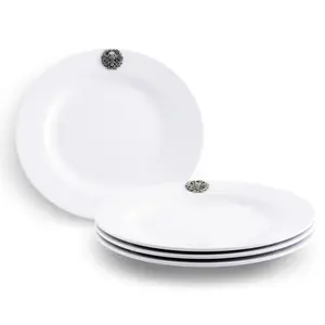 Bee Melamine Lunch Plates - Set of 4