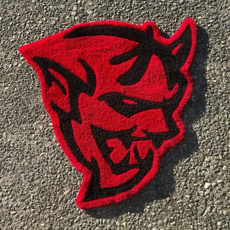 Demon hellcat custom rug