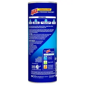 Ajax Limpiador en Polvo con Lejía, Fórmula sin Rayones, Botella de 21 oz