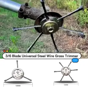 Universal Steel Wire Mowing Tool 3/6 Steel Universal Edging Mower Head Weed Pruning Tool Mower Blade Parts Steel Wire Weed Trimmer Head Lithium-ion MAX Replacement Battery