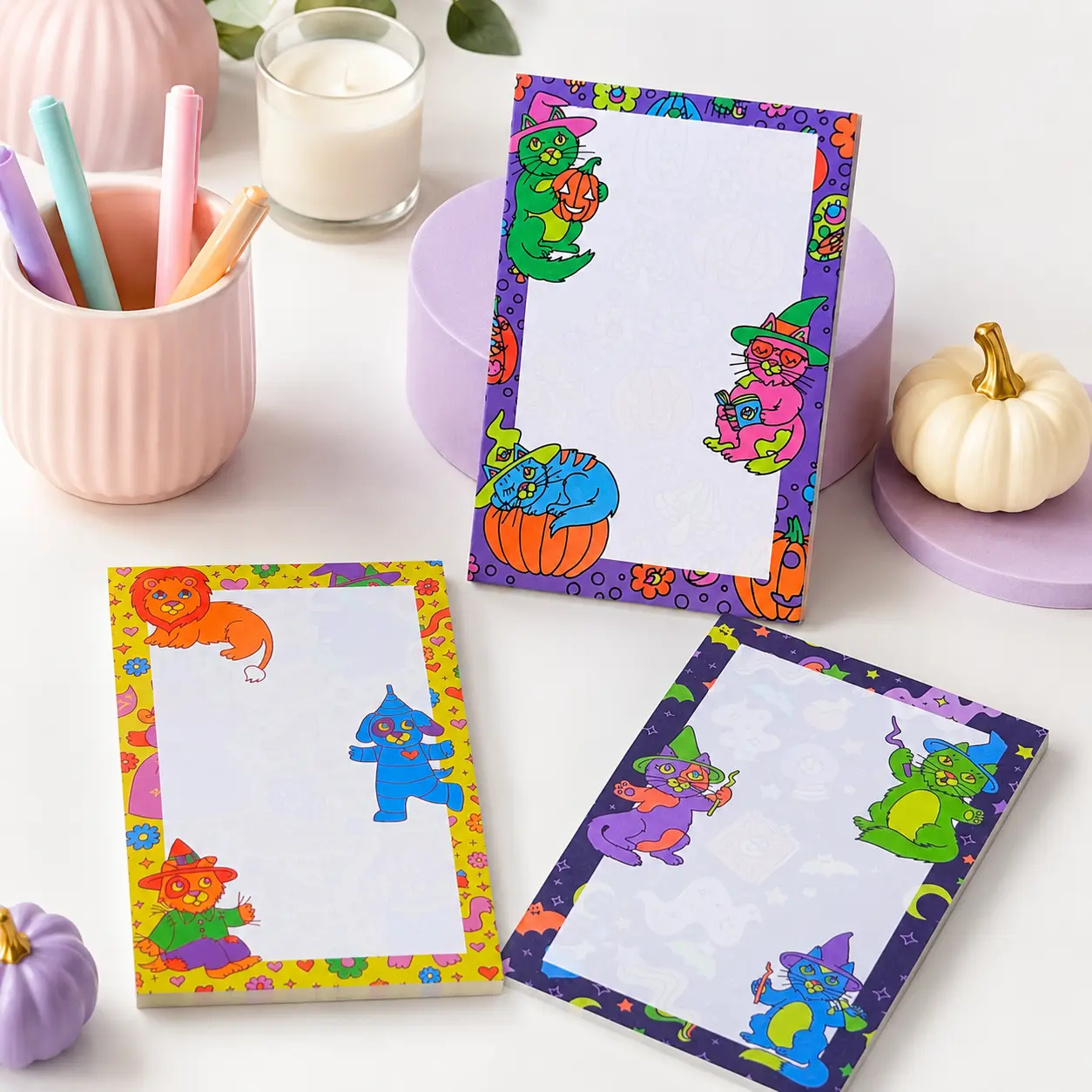 Spellcaster Halloween Kitty Notepads