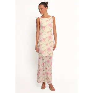 Brissa Maxi Dress - Yellow Floral