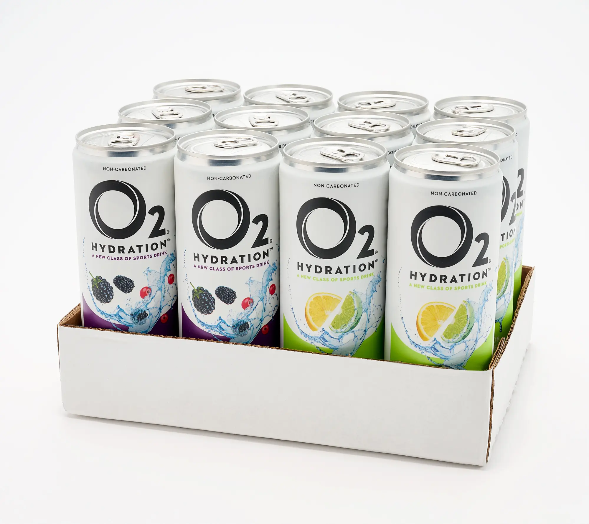 O2 Hydration (12) 12oz Sports Drink Low Sugar Electrolytes
