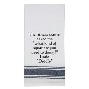 NEW BB-T-165 White Kitchen Towel "The fitness..."