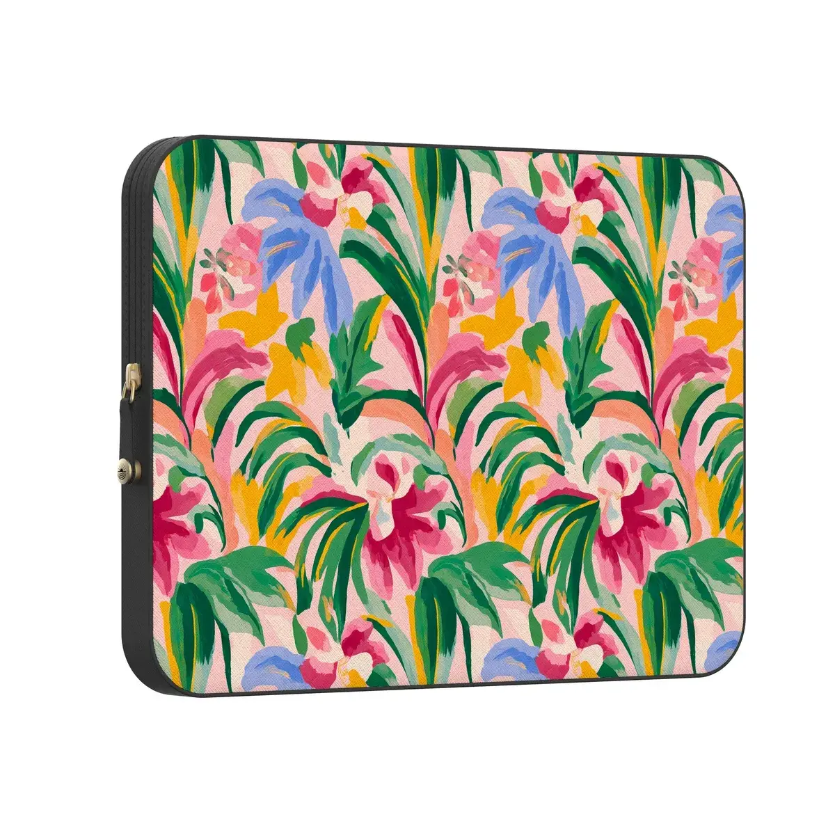 Casely Laptop Sleeve Case - Water Resistant, Lightweight, Dustproof, Shockproof, Soft, Scratch-Free Cushioning, Magnetic Snap-Lock Closure, Top-Fold Entry, Sunshine Jungle-Poolside Print, Manufacturer Warranty, Workspace Compatible