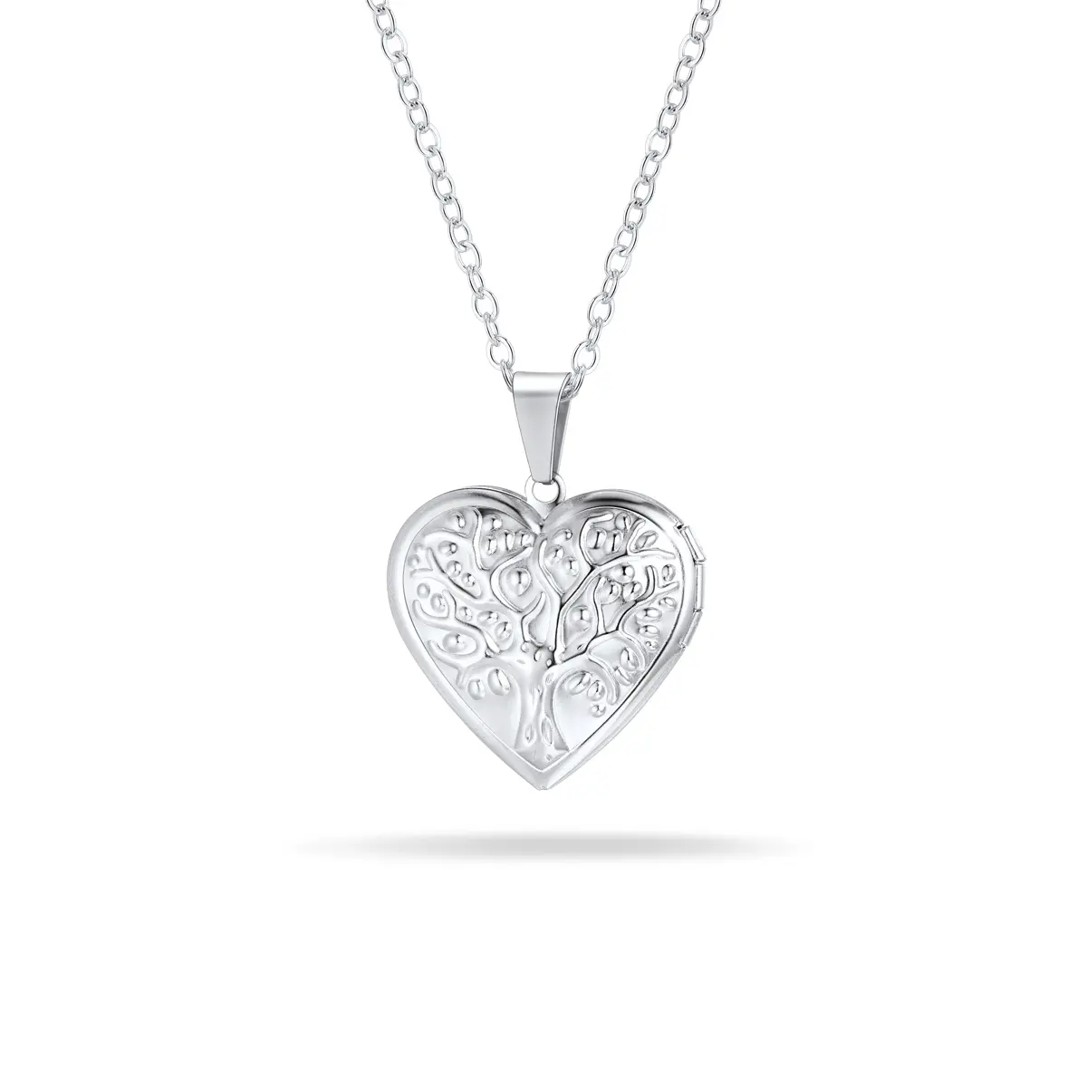PROSTEEL Tree Of Life Heart Pendant Necklace Stainless Steel Photo Locket Necklaces Jewelry Unisex For Men Women with Gift Box