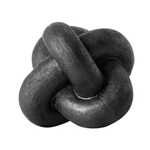 Mainstays Figura Decorativa de Interior de Resina Moderna con Nudo Negro de 5,5"