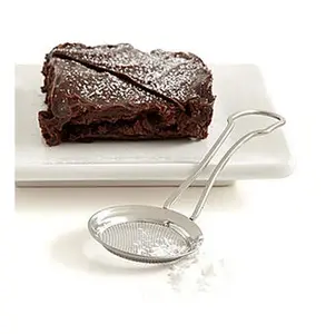 212 MAIN Imported Wire Mesh Sugar Spoon, 8.5" Portable Cooking Utensil for Sprinkling, Ideal for Outdoor Camping Hiking Use, Portable Cooking Utensils