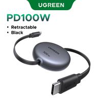 PD100W Retractable USB C 2pcs Black
