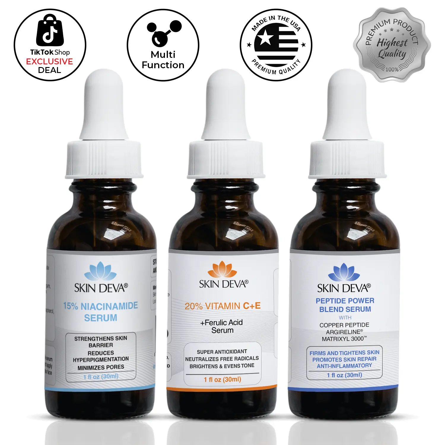 theramid ghk cu NICHE THERAMID COPPER PEPTIDE - 3% anti-age serum z bakrovim peptidom 30 ml main image 0
