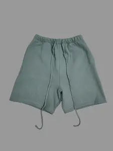 Men's Sage Green Color Sweartshort Oversized Fit Heavyweight Design Athletic Casua Lounge Pants with Pockets,Soft Fleece Home Pants with Drawstring