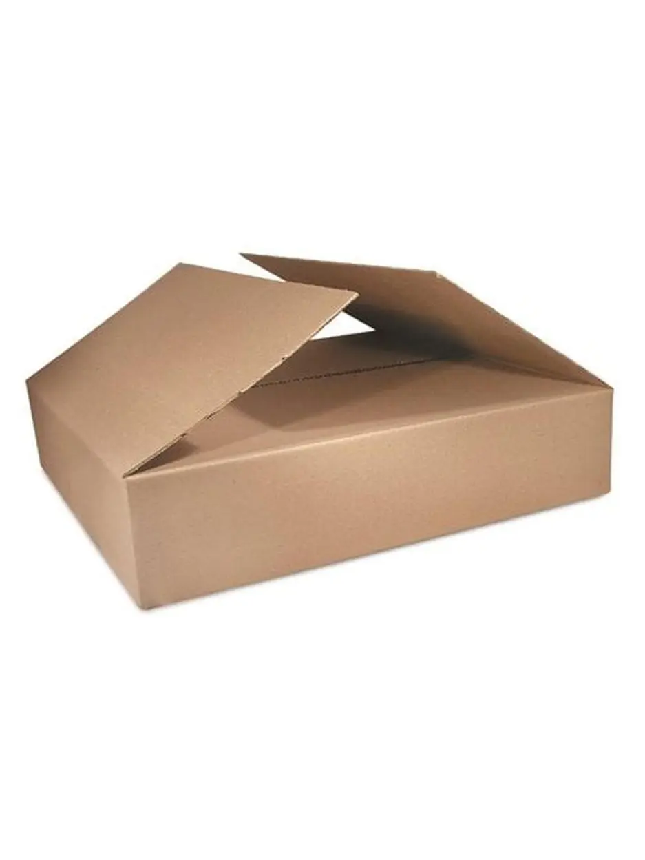 The Packaging Wholesalers PKGBS121004 12x10x4" Recyclable Kraft Paper Shipping Carton, Flat Pack Shipping Boxes for Office Postal Supplies