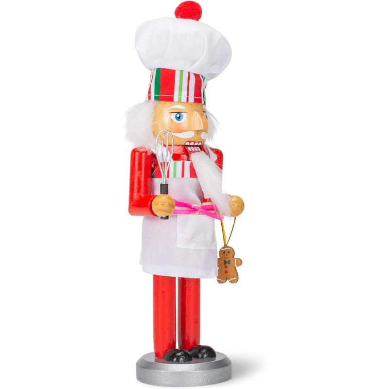Kurt Adler 10-Inch Wooden Chef Christmas Nutcracker