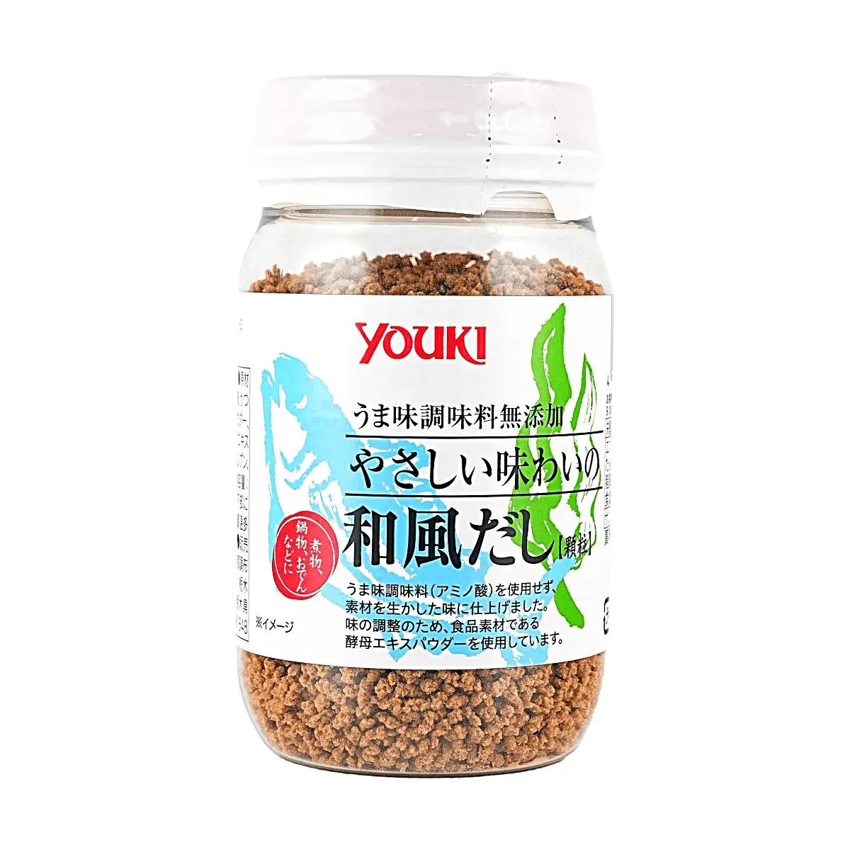 YOUKI Japanese Dashi Powder Unsweetened Umami Broth Base - MSG Free, Natural Flavor for Miso Soup, Oden, Hot Pot, Stews - 105g