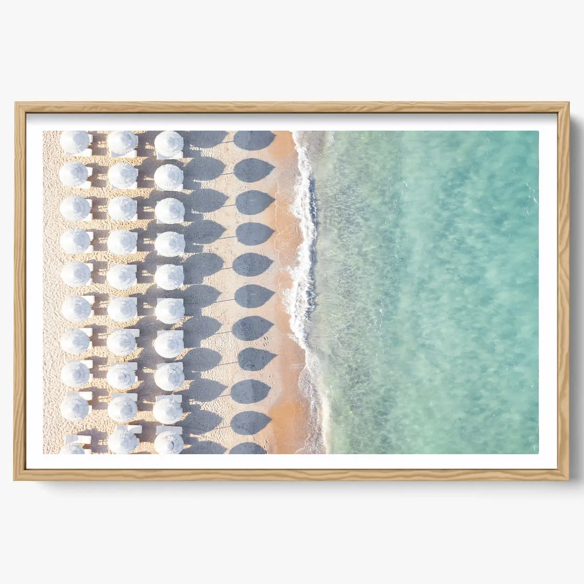 Umbrella Beach Print, Coastal Ocean Aerial, Fine Art Beach Photography, Italy, Fine Art Photography Home Decor, Gray Malin inspired, Room Decor, Unframed