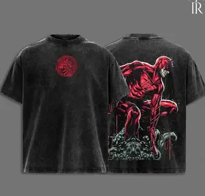 DAREDEVIL Premium Acid Washed Hoodie T-Shirt, En Sabah Nur Hoodie Shirt, Character Comics Fans Shirt, Superhero Washed Shirt, Comic Book Fans T-Shirt, Superhero Graphic Tee Cotton 05T