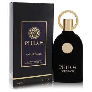 Philos Opus Noir Eau de Parfum by Maison Alhambra Lattafa 100ml (3.4oz) – Perfumes Arabia Captivating Oud Arabian Fragrance Citrus Woody Musk Aromatic Woody
