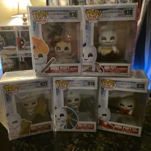 Funko Pop! Mini Puft Ghostbusters 936-938 Collectible Figures Set of 5 Ghostbusters Movie Characters