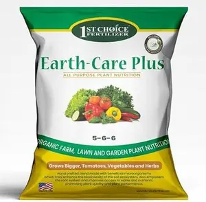 Earth-Care Plus 5-6-6 Organic Fast Acting Fertilizer for All Purpose - Water-Soluble Plant Food for Vegetables, Trees, and Flowers - Boost Growth for Lawns, & Gardens