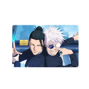 Gojo & Geto Anime Card Skin, JJK Waterproof Anti-Scratch Card Sticker, Gift for Fans