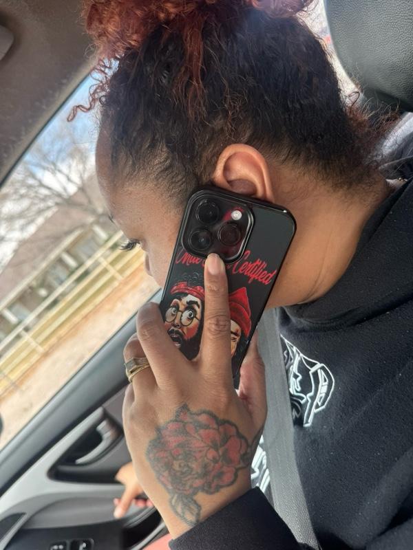 iPhone phone case with free screen protector (if available)