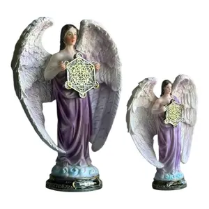 Arcangel Metatron 8"-12" Inches Tall Saint Archangel Metatron Estatua Brand new Staue Warrior and protector Religious art image, home decor, wall decor, church events, gifts
