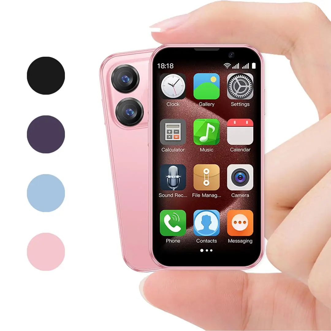 Mini Smart Phone, Portable Pocket Phone with 3.0 HD Screen, 2G/3G Unlocking Android Phone, Support WiFi Bluetooth-compatible GPS Calling MP3 MP4 APP D