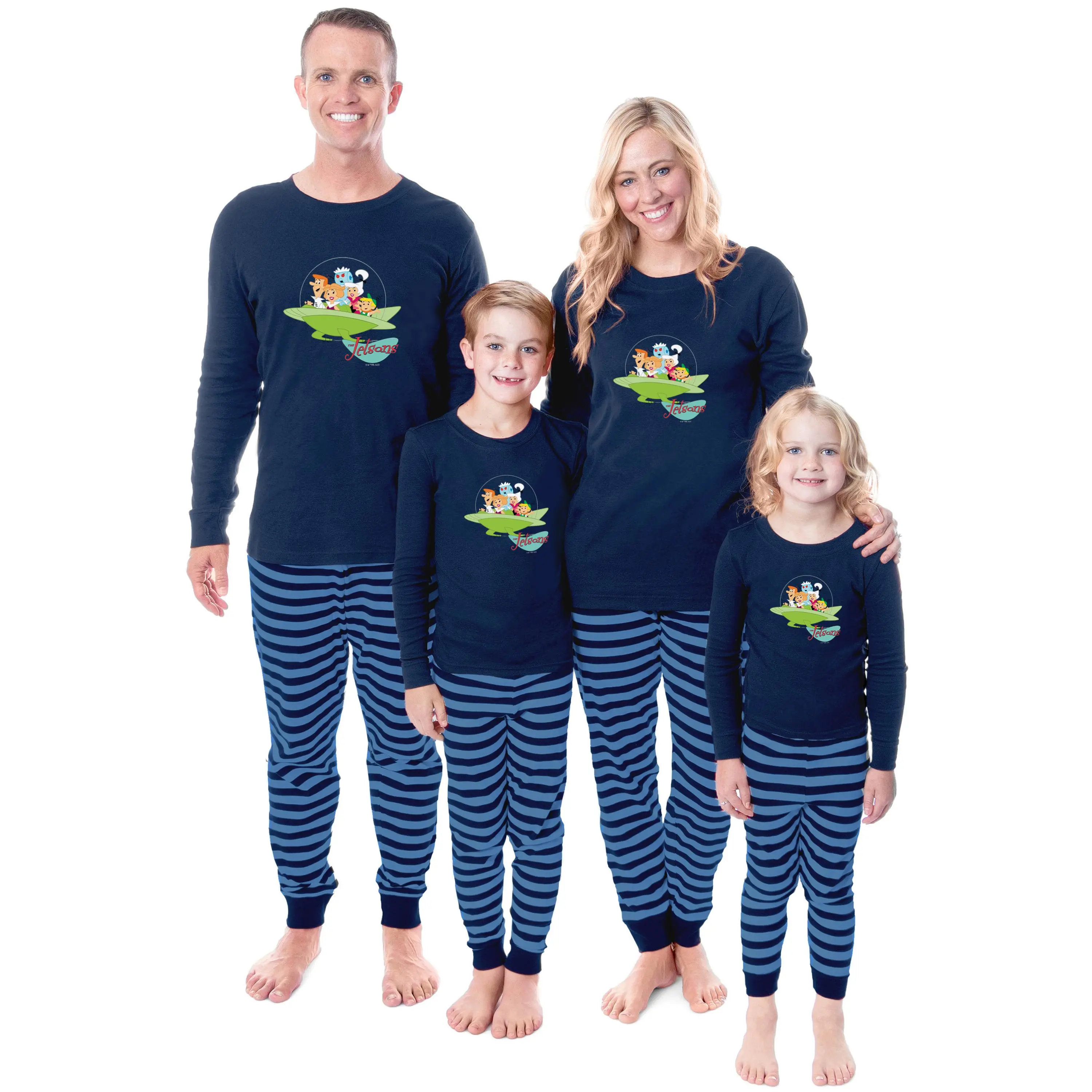 Kids' The Jetsons Classic Comic 2-Piece Sleepwear Set, Boys' Everyday Clothes, Women's Nightwear for George Jane Judy Themed Loungewear