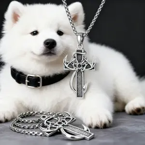 925 sterling silver cross antler necklace, special version can hold ashes,Autumn New Arrival, graduation gift, boys American cross antler necklace stainless steel chain, inspirational Bible verse cross pendant, personalized Christian gift for men