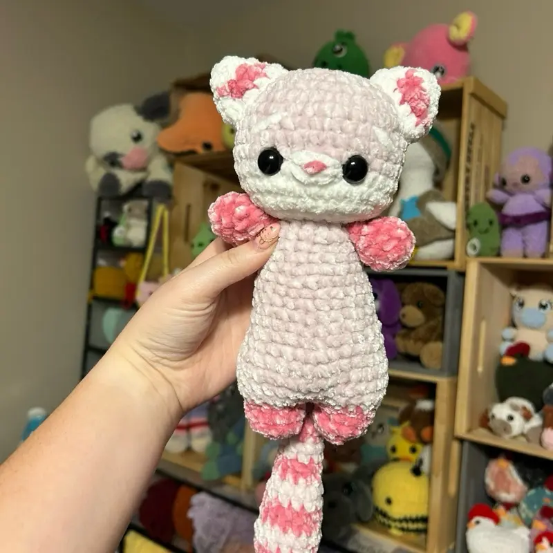 Handmade Crochet Ferret Plushie