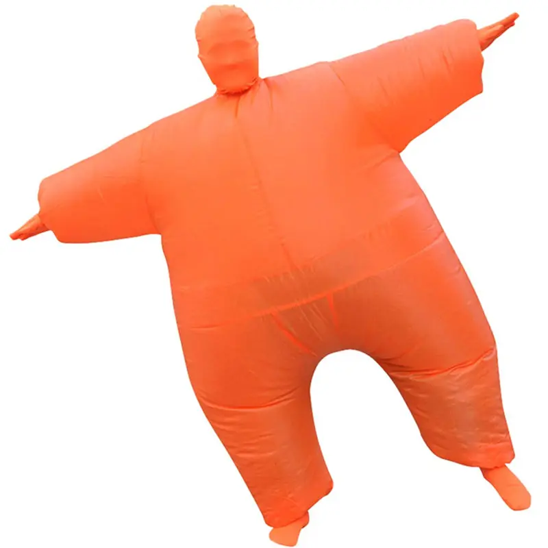 White salmon inflatable suit orange