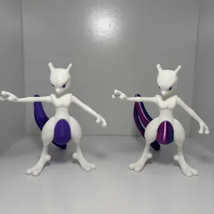 Custom 3D Printed Pokémon MewTwo