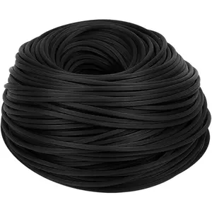 BENECREAT 249Ft Black Window Screen Spline, 1/8 Inch Replacement Window Screen Retainer Spline for Replacing & Installing Door Windows Screens
